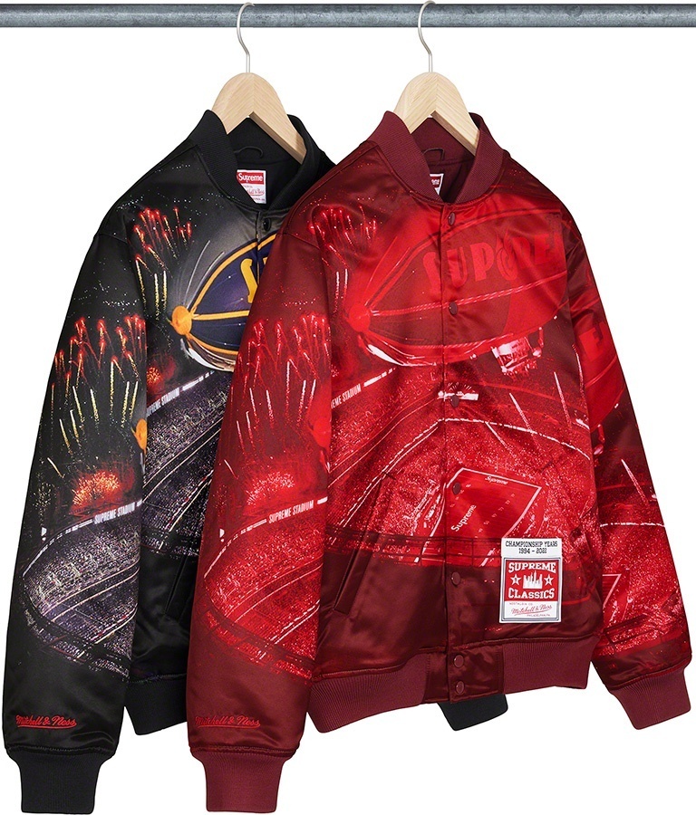 Supreme®/Mitchell & Ness® Stadium Satin Varsity Jacket